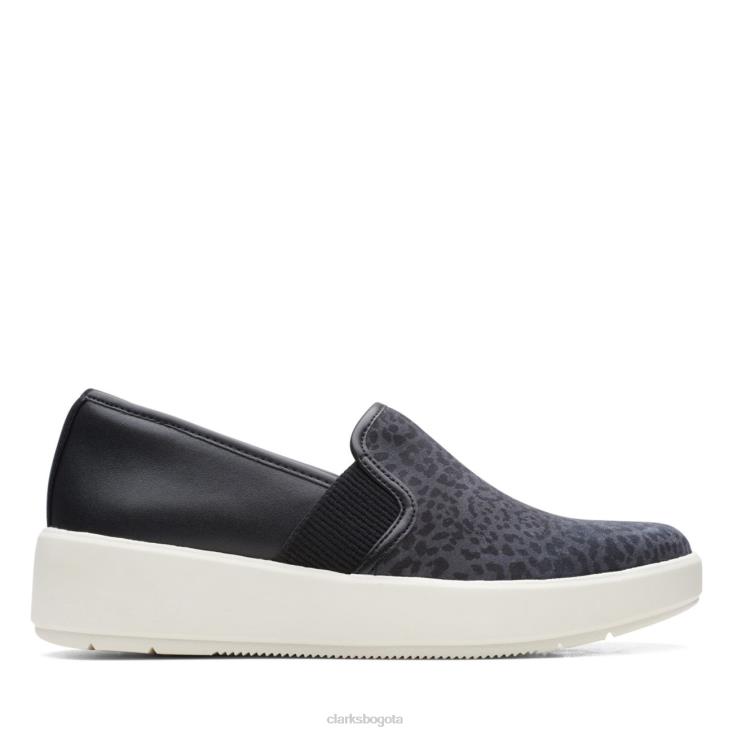 Clarks 0DX8L6228 interés negro layton pétalo interés negro clarks mujer interés negro