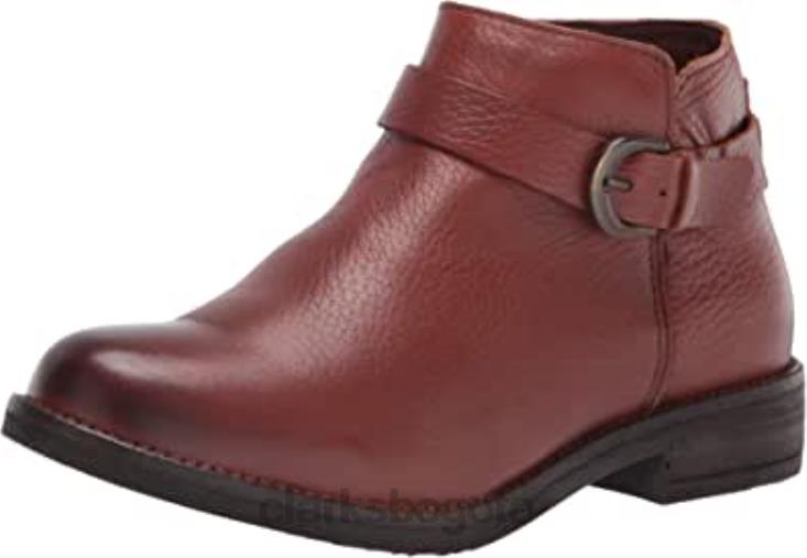 Clarks 0DX8L1514 Bota de moda Clarks demi tono para mujer ante británico color canela mujer gamuza bronceada británica