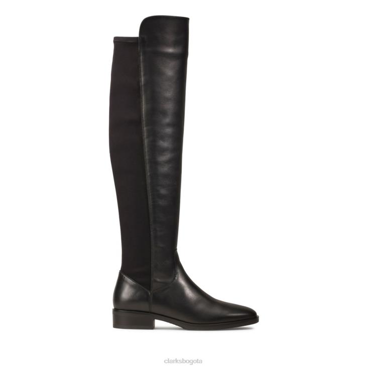 Clarks 0DX8L5297 clarks cuero negro pure caddy cuero negro mujer cuero negro