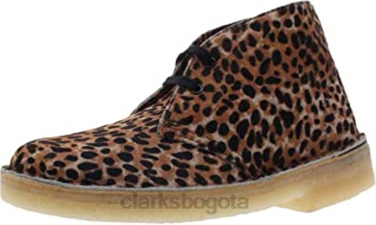 Clarks 0DX8L659 clarks desert boots chukka leopardo prt po ny mujer pony leopardo