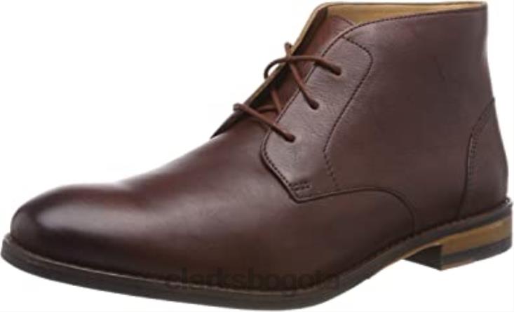Clarks 0DX8L2870 botas chukka f low top para hombre marrón clarks hombres