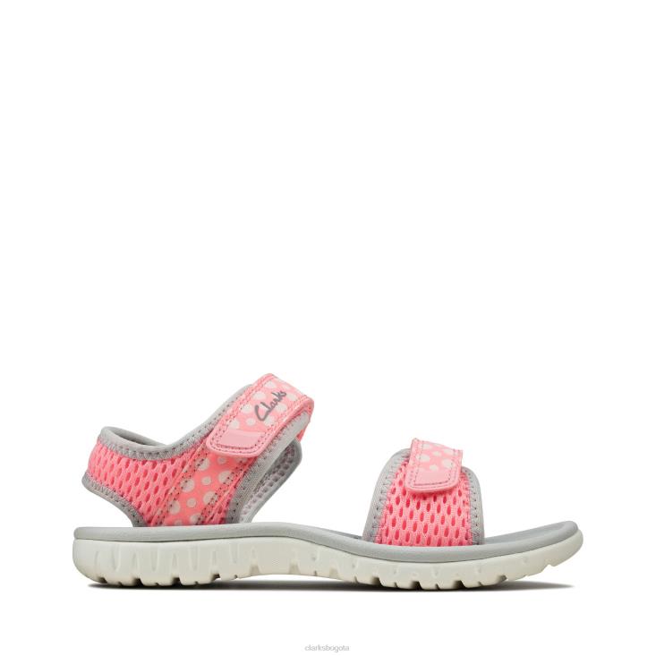 Clarks 0DX8L3795 pink clarks surf marea k niños rosa