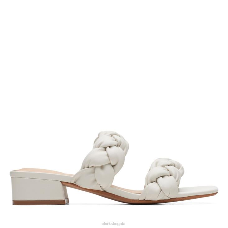 Clarks 0DX8L5248 cuero blanco clarks seren25 trenzado cuero blanco unisexo cuero blanco