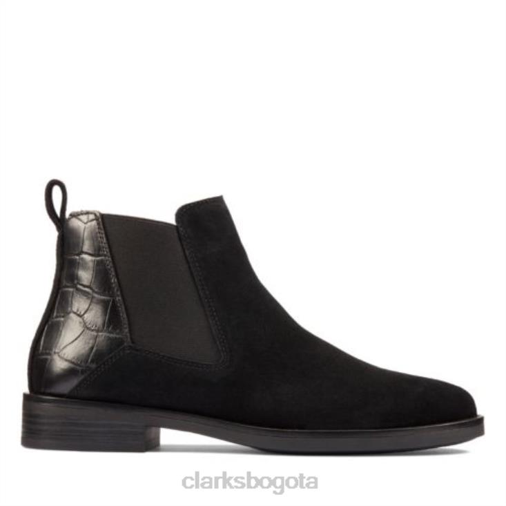Clarks 0DX8L4102 clarks memi top cocodrilo negro unisexo cocodrilo negro