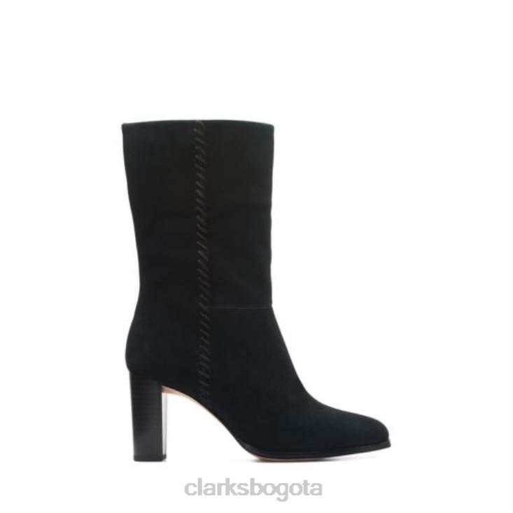 Clarks 0DX8L4189 karamo mid clarks ante negro unisexo ante negro