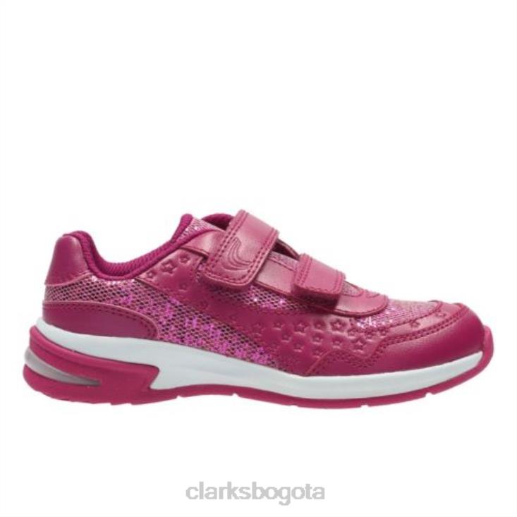 Clarks 0DX8L4714 clarks piper play jnr- f fit rosa unisexo rosa