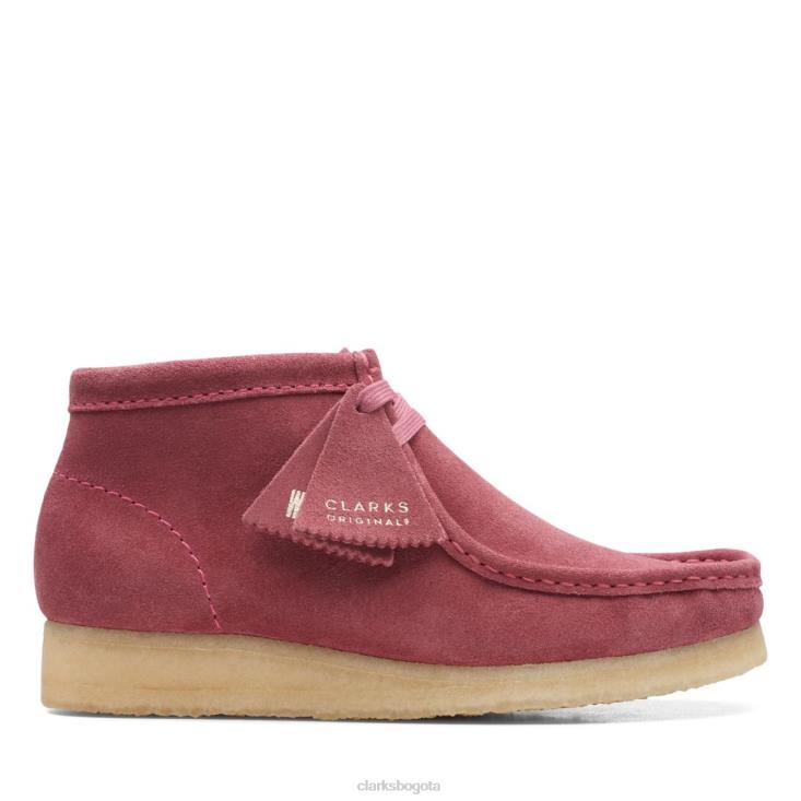 Clarks 0DX8L5354 bota clarks wallabee rosa gamuza rosa gamuza rosa rosa unisexo gamuza rosa rosa