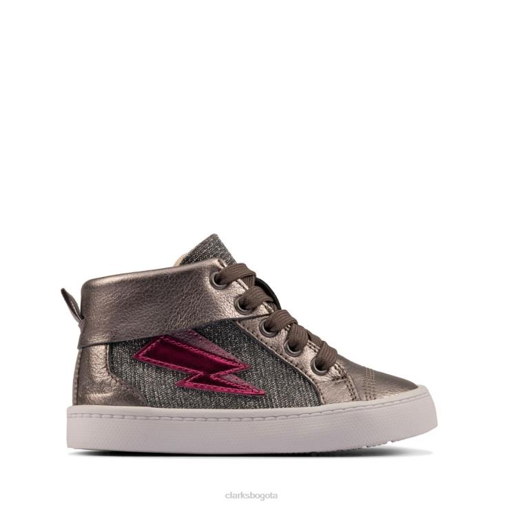 Clarks 0DX8L5762 clarks city mito niño peltre cuero peltre cuero unisexo cuero peltre