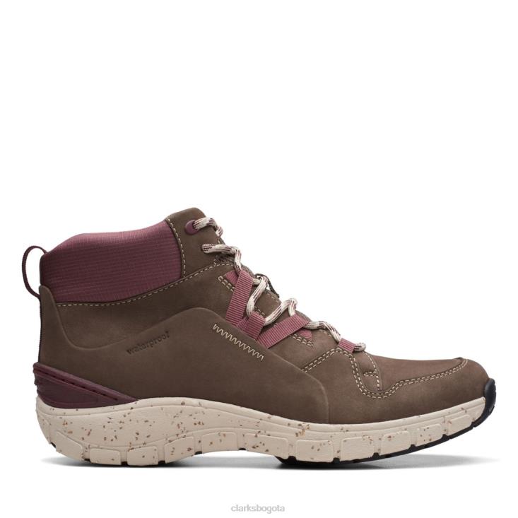 Clarks 0DX8L6055 wave summit ap taupe combi clarks taupe combi unisexo combinación color topo