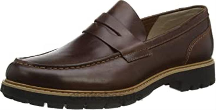 Clarks 0DX8L1537 zapatos derby batcombe edge de hombre clarks brown dark tan lea dark tan lea hombres marrón bronceado oscuro lea bronceado oscuro