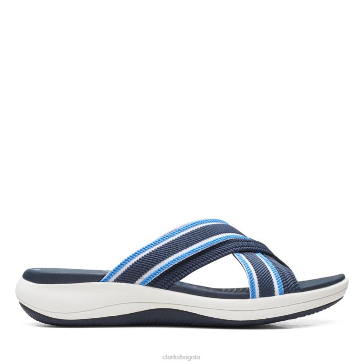 Clarks 0DX8L6403 txt azul marino oscuro clarks mira isle txt azul marino oscuro mujer texto azul marino oscuro
