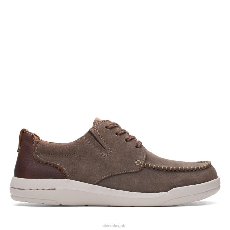 Clarks 0DX8L6782 driftway low ante topo ante taupe clarks hombres gamuza color topo