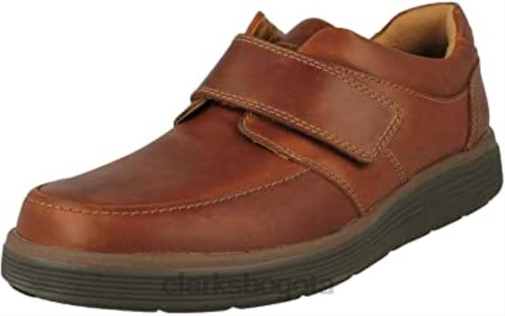 Clarks 0DX8L1180 mocasines con correa un abode para hombre de cuero marrón oscuro oscuro clarks hombres cuero marrón oscuro