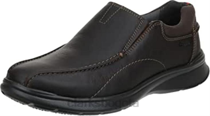 Clarks 0DX8L1183 mocasines sin cordones cotrell step para hombre clarks brown oily hombres marrón aceitoso