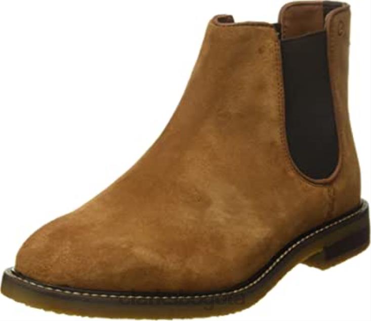 Clarks 0DX8L2340 bota chelsea jaxen de gamuza cola para hombre clarks hombres gamuza cola