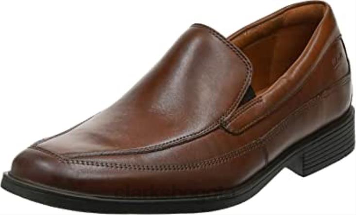 Clarks 0DX8L2348 Mocasines sin cordones tilden free para hombre color tostado oscuro clarks hombres bronceado oscuro