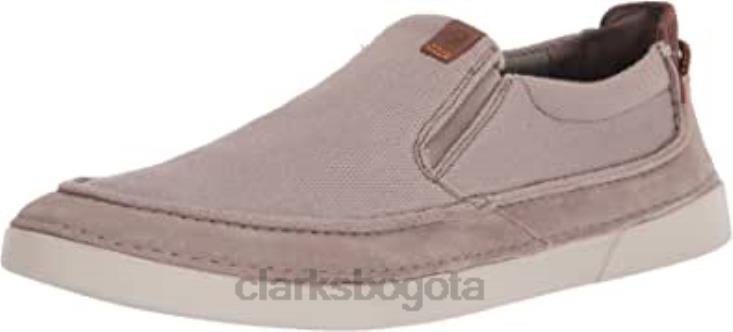 Clarks 0DX8L2358 zapatillas gereld step hombre piedra combi clarks hombres combinación de piedra