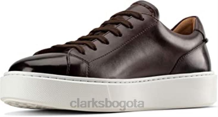 Clarks 0DX8L2694 zapato de encaje hero lite para hombre cuero marrón clarks hombres cuero marrón