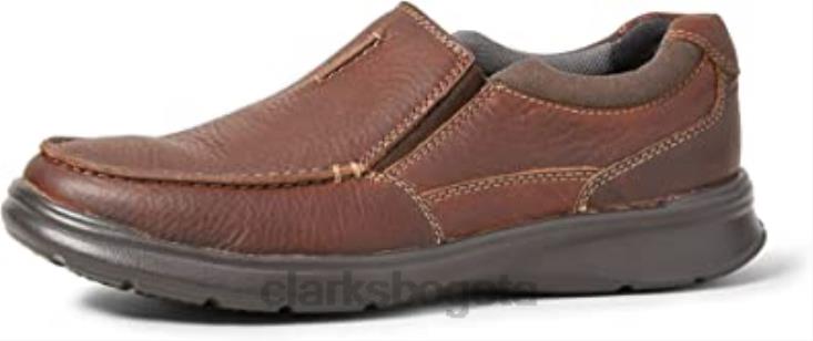 Clarks 0DX8L2868 mocasines cotrel free de hombre de piel marrón tabaco clarks hombres cuero marrón tabaco