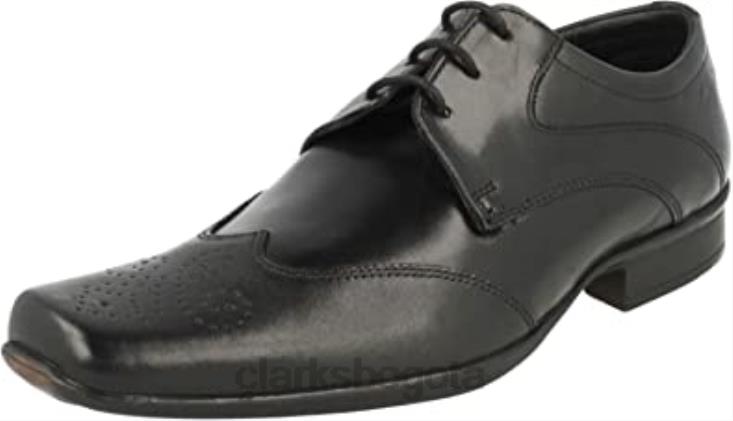 Clarks 0DX8L2890 Zapatos derby con cordones clarks para hombre affix moscow cuero negro negro hombres negro