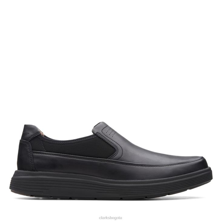 Clarks 0DX8L5468 cuero negro un abode go clarks de cuero negro hombres cuero negro
