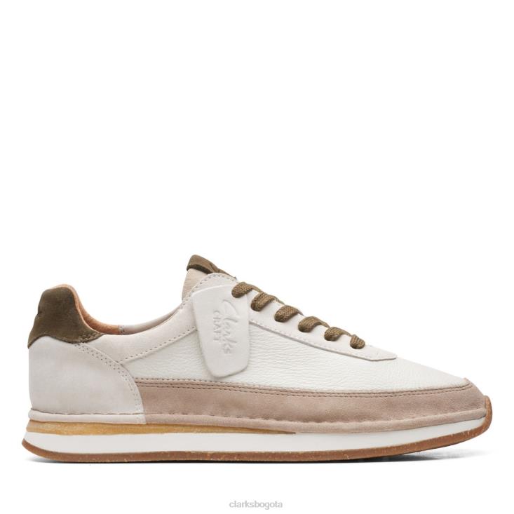Clarks 0DX8L5586 Clarks Craft Run Lace combinado blanco roto combinado blanco roto hombres combinado blanco roto