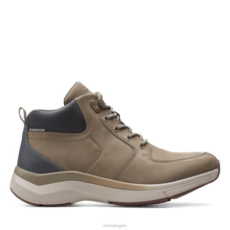 Clarks 0DX8L5718 ola 20 hi sage combi sage combi clarks hombres combinación de salvia