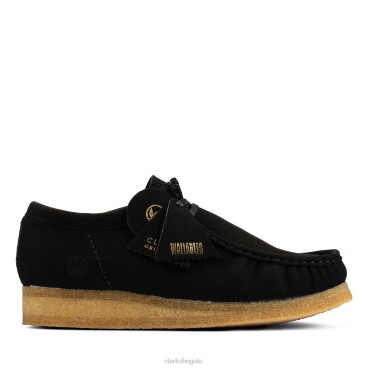 Clarks 0DX8L6734 wallabee negro vegano negro vegano clarks hombres vegano negro