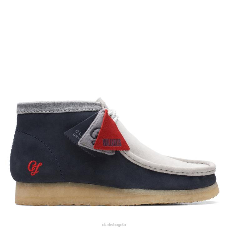 Clarks 0DX8L6816 bota clarks wallabee azul marino/gris vcy azul marino/gris hombres azul marino/gris