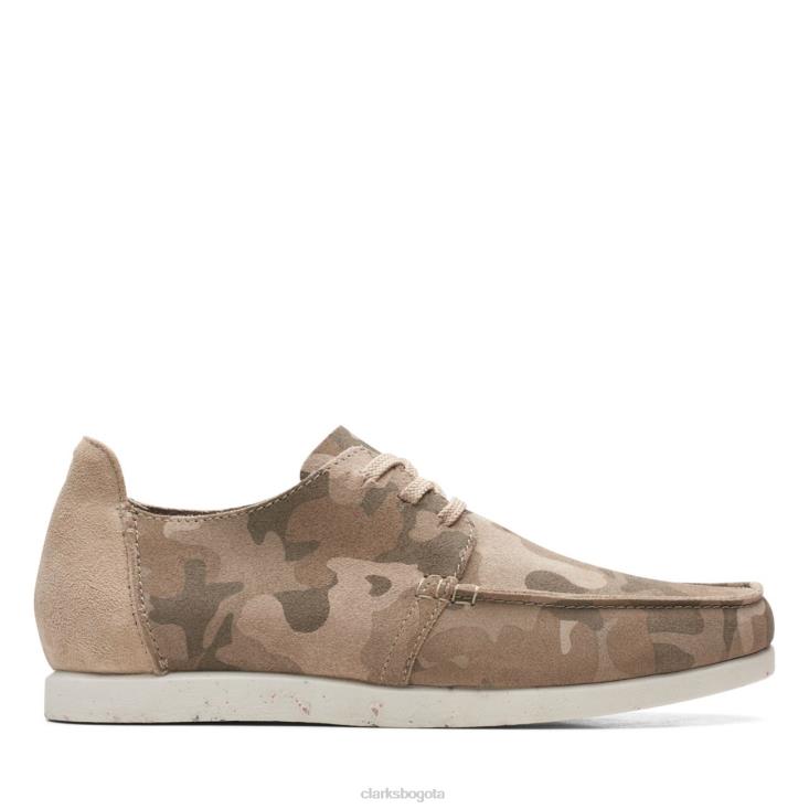 Clarks 0DX8L6821 shacre lite bajo camuflaje arena clarks camuflaje arena hombres camuflaje arena