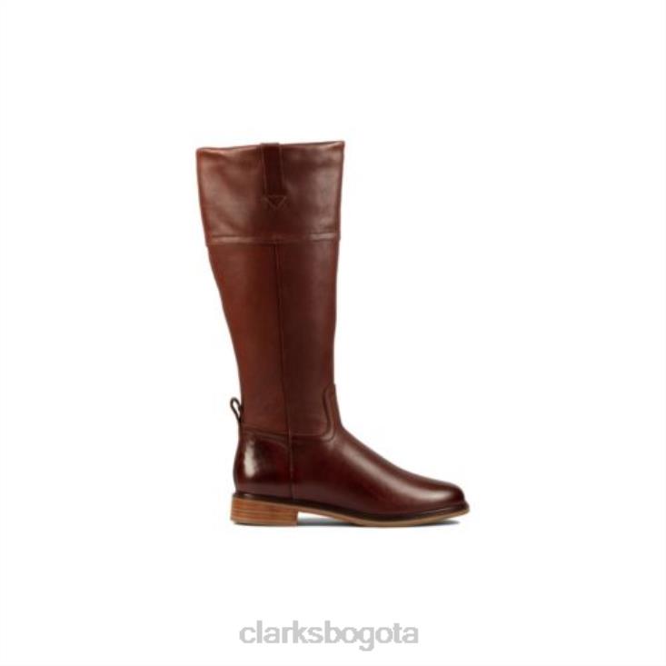 Clarks 0DX8L4125 clarkdale hola clarks cuero tostado oscuro unisexo cuero bronceado oscuro