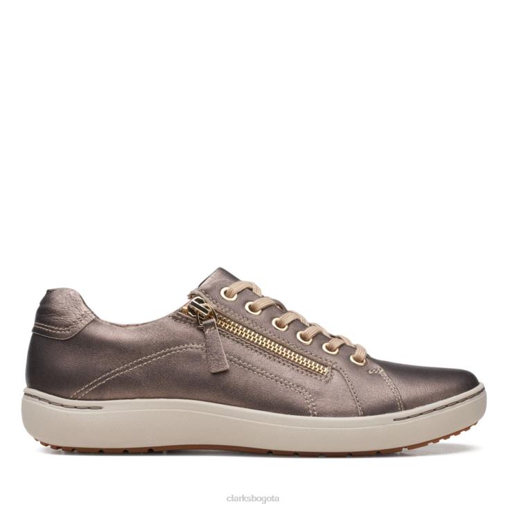 Clarks 0DX8L6043 bronce metálico clarks nalle encaje bronce metálico unisexo bronce metálico