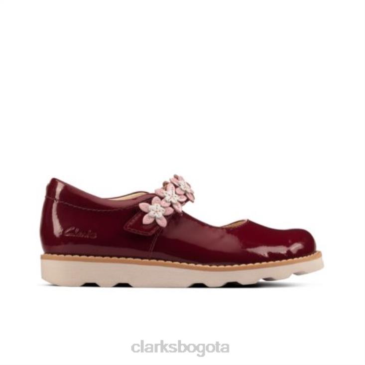 Clarks 0DX8L4701 corona pétalo inf f fit clarks cereza unisexo cereza