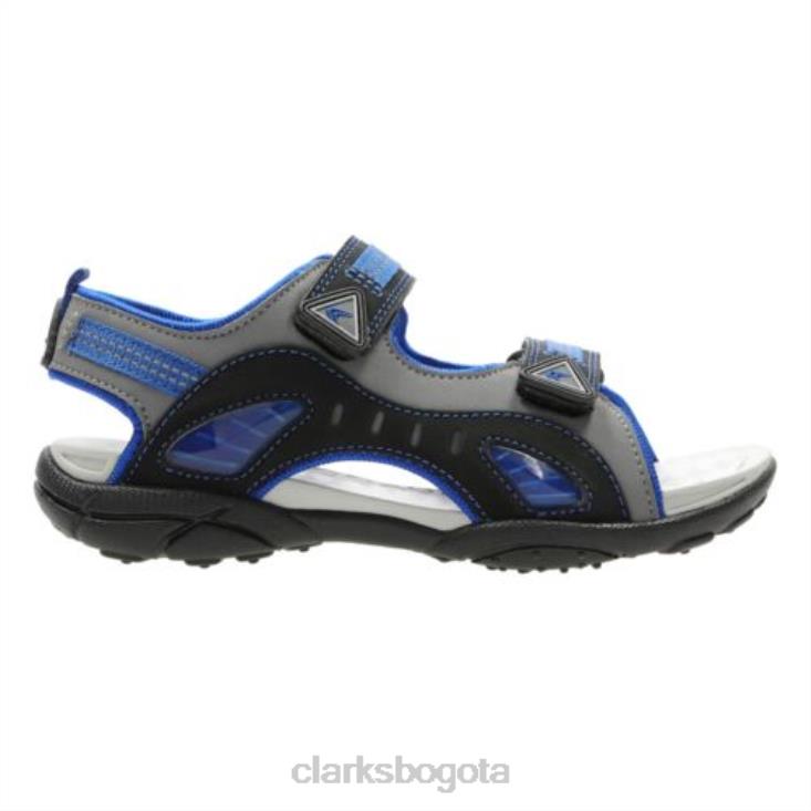 Clarks 0DX8L4864 clarks solares force jnr g fit azules unisexo azul