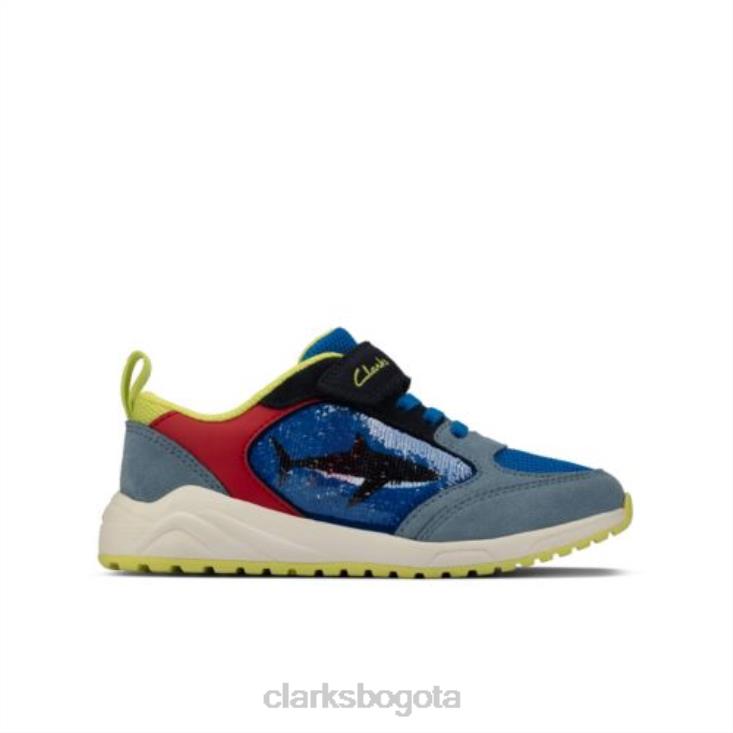 Clarks 0DX8L4939 peine azul brillante clarks aeon flex inf g fit unisexo peine azul brillante