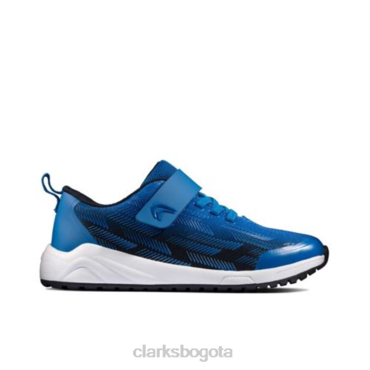 Clarks 0DX8L4943 aeon pace jnr f fit clarks azul marino/azul unisexo Azul marino