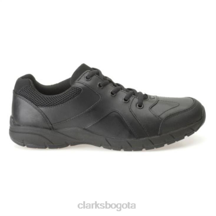 Clarks 0DX8L4962 clarks air norfolk jnr f fit cuero negro unisexo cuero negro