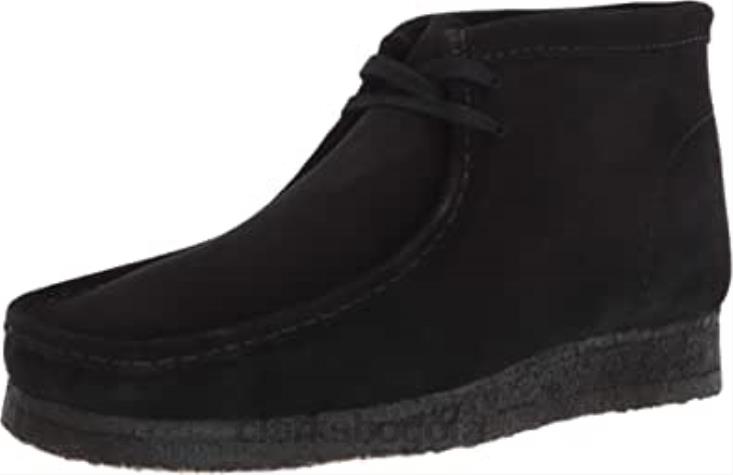 Clarks 0DX8L1796 bota wallabee de ante negro para hombre chukka clarks hombres ante negro