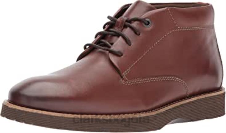 Clarks 0DX8L2509 bota chukka media folcroft para hombre clarks dark tan hombres bronceado oscuro