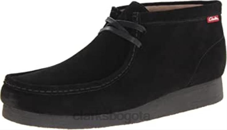 Clarks 0DX8L2541 bota chukka stinson hi para hombre clarks ante negro hombres ante negro
