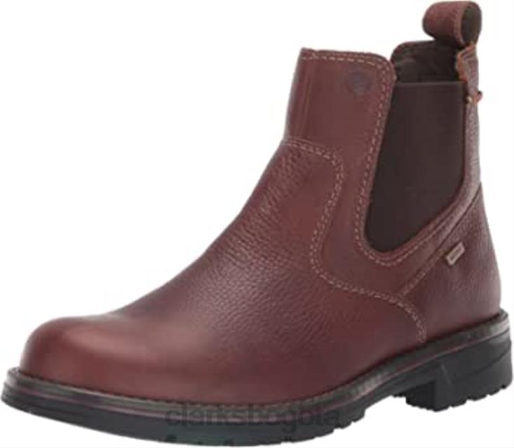 Clarks 0DX8L1182 botas chelsea impermeables morris up para hombre clarks de cuero caído marrón hombres cuero caído marrón