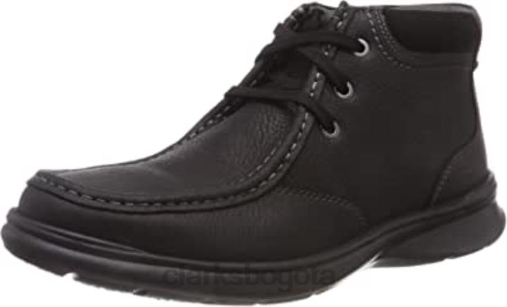 Clarks 0DX8L1368 botas clasicas clarks cotrell top de hombre negras hombres aceitosa negra