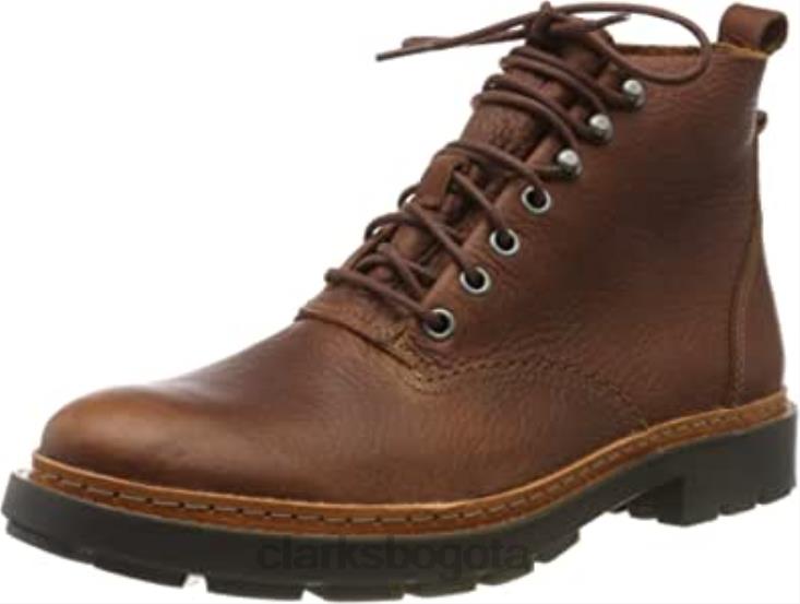 Clarks 0DX8L2103 botas moteras trace explore para hombre cuero marrón tostado clarks cuero tostado hombres cuero marrón tostado cuero tostado