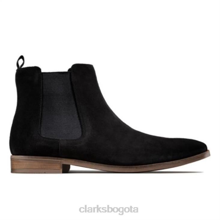 Clarks 0DX8L4360 top clarks stanford de ante negro hombres ante negro