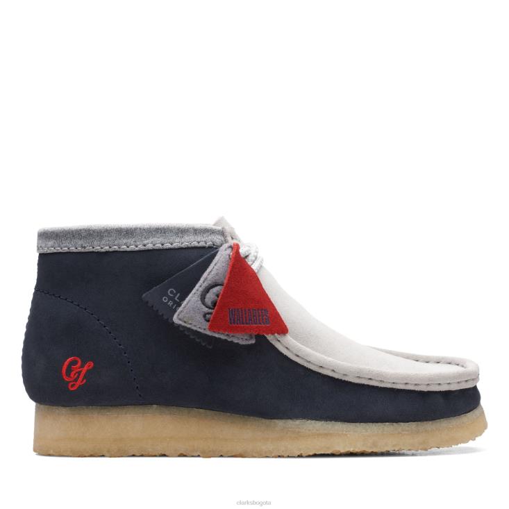 Clarks 0DX8L3631 wallabee bt ny clarks azul marino/gris hombres azul marino/gris
