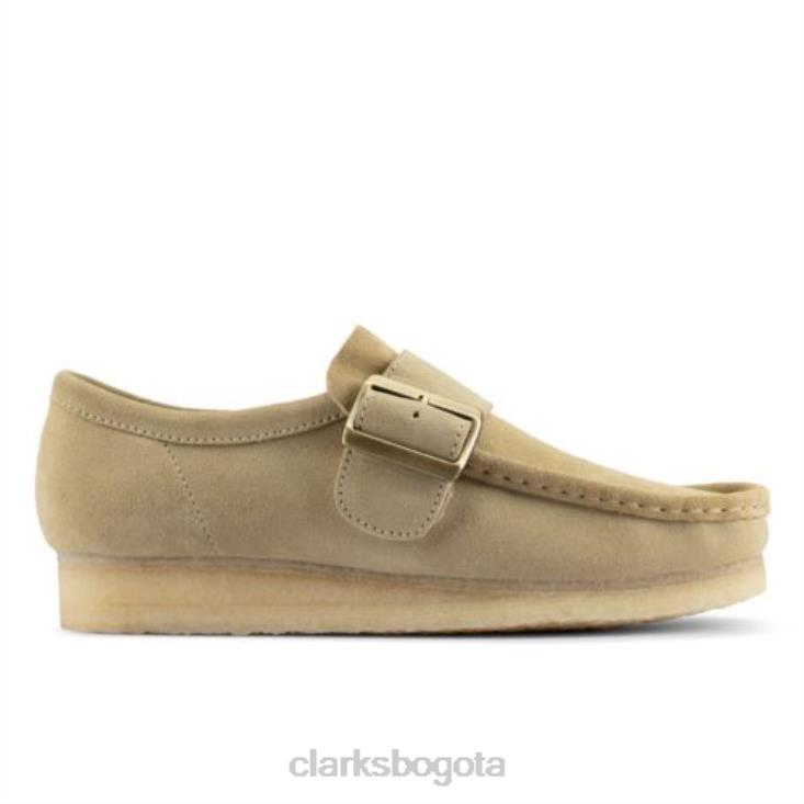 Clarks 0DX8L4411 Clarks Wallabee Monk de gamuza de arce hombres gamuza de arce
