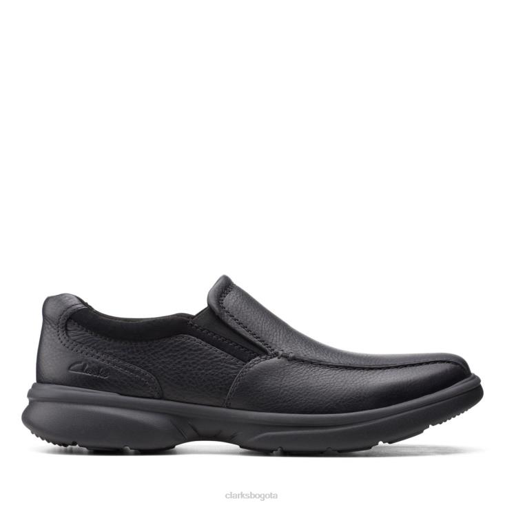 Clarks 0DX8L6755 cuero caído negro clarks bradley step cuero caído negro hombres cuero negro caído