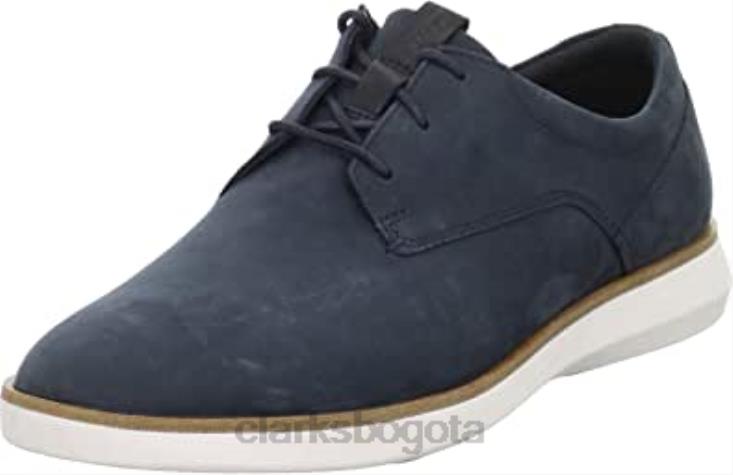 Clarks 0DX8L916 zapatos con cordones banwell para hombre azul 11 ​​clarks hombres