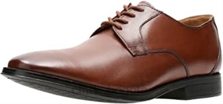 Clarks 0DX8L1025 Zapatos derby anchos de cuero con cordones en marrón Gilman Mode de Clarks para hombre hombres marrón
