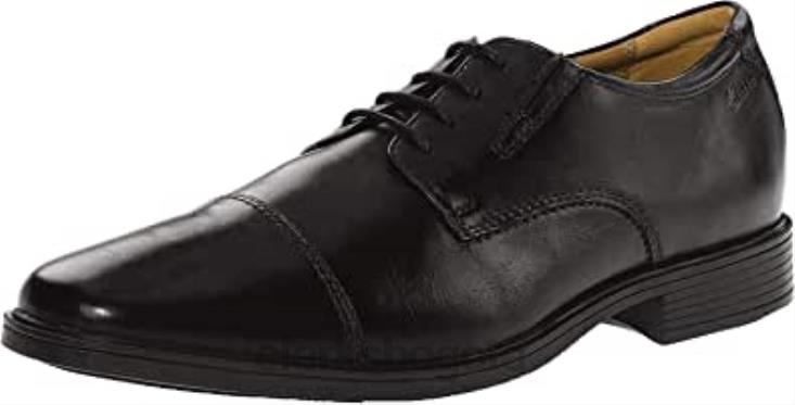 Clarks 0DX8L1030 gorra tilden derbys hombre negro clarks hombres cuero negro